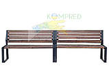 Паркова лава Лера зі спинкою без підлокітників 2500*605*915мм Kompred OL696/2, фото 2