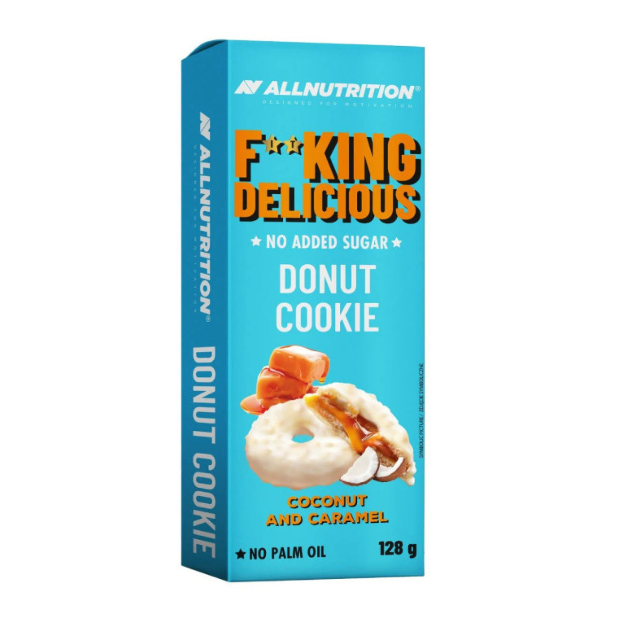 Fitking Delicious Donut Cookie - 128g Coconut and Caramel, фото 1