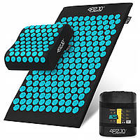 Килимок акупунктурний з подушкою 4FIZJO Ergo Mat Аплікатор Кузнєцова Black/Blue (P-5907739313911)