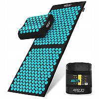 Килимок акупунктурний з подушкою 4FIZJO Ergo Mat XL Аплікатор Кузнєцова Black/Blue (P-5907739313874)