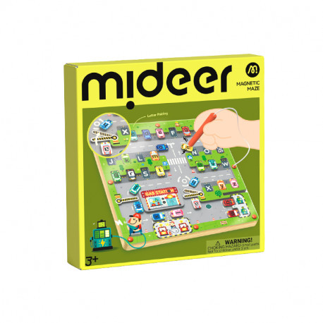 Магнітний лабіринт Паркінг (англійська мова) Mideer toys, фото 1