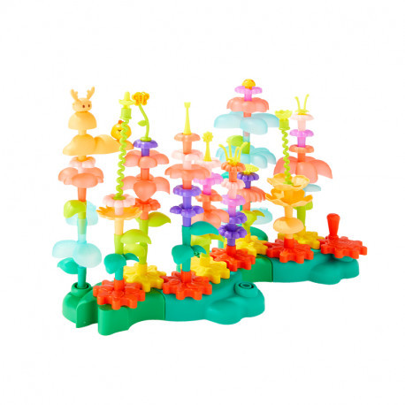 Конструктор шестерні 3D Квіти (101 eл) Mideer toys, фото 1