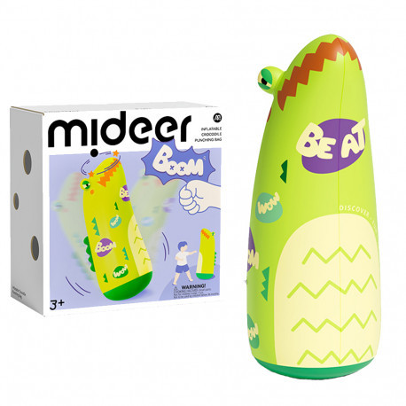Надувна дитяча боксерська груша Крокодил (напільна) Mideer toys, фото 1