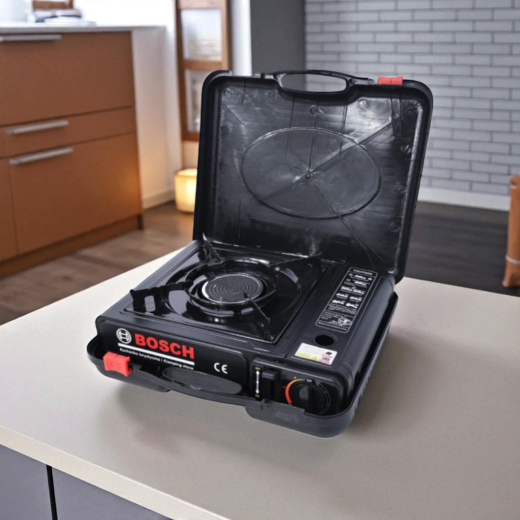 Портативна газова плита-обігрівач BOSCH-155-A з керамічною горелкою без адаптеру, фото 1