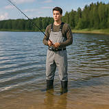 Заброди рибальські 44 розмір+ підтяжки + чохол Trizand 25893 Польща, фото 8