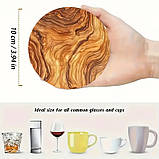 Набір Підставка під чашку Дерево 10 см х 4 шт, фото 3