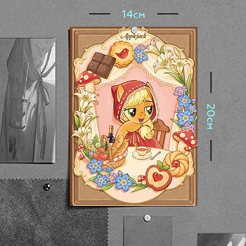"Еплджек (Мій маленький поні / My Little Pony) " плакат (постер) розміром А5 (14х20см)