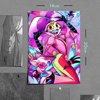 "Фіззароллі (Пекельний бос / Helluva boss)" плакат (постер) розміром А5 (14х20см)