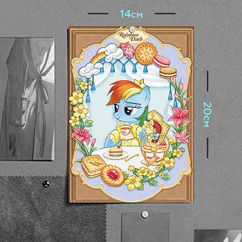 "Рейнбоу Деш (Мій маленький поні / My Little Pony) " плакат (постер) розміром А5 (14х20см)