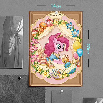 "Пінкі Пай (Мій маленький поні / My Little Pony) " плакат (постер) розміром А5 (14х20см)