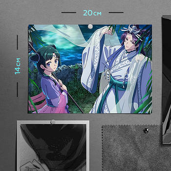 "Маомао і Джінші (Монолог травниці / Apothecary Diaries)" плакат (постер) розміром А5 (20х14см)