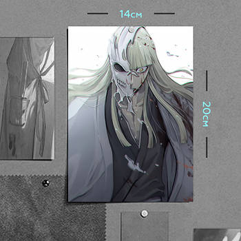 "Сінджі Хірако (Бліч / Bleach)" плакат (постер) розміром А5 (14х20см)