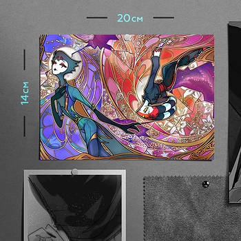 "Блітцо і Столас (Пекельний бос / Helluva boss)" плакат (постер) розміром А5 (20х14см)