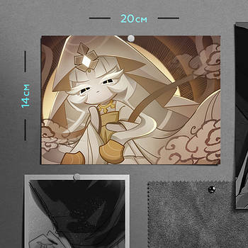 "Печиво Містичне борошно (Кукі Ран / Cookie Run)" плакат (постер) розміром А5 (20х14см)