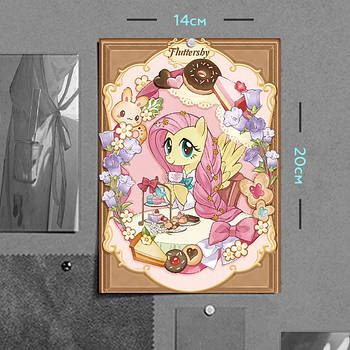 "Флаттершай (Мій маленький поні / My Little Pony) " плакат (постер) розміром А5 (14х20см)