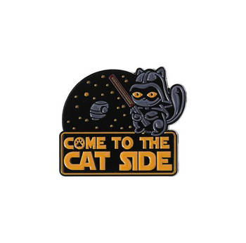 "Кіт Дарт Вейдер Come To The Cat Side / Переходь на котячий бік" значок (пін) металевий