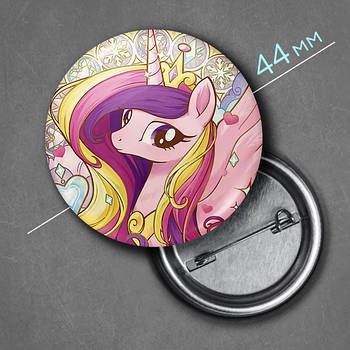 "Принцеса Каденс (Мій маленький поні / My Little Pony) " значок круглий на булавці Ø44 мм