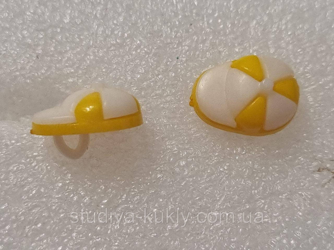 Декоративні гудзики "Бейсболка". Розмір 15*11 мм., фото 1