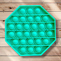 Гра антистрес Pop It Восьмикутник зелений