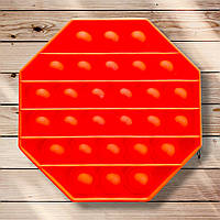 Гра антистрес Pop It Восьмикутник червоний