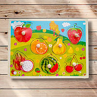 Гра для дітей від 3 років Дерев'яний пазл-іграшка Фрукти