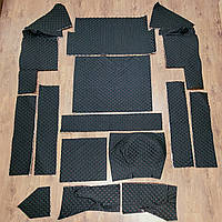 Обшивка великої кабіни МТЗ старого зразка чорний ромб зелена нитка