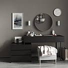 Стіл офісний стиль лофт однотумбовий з ДСП на металевих ніжках Письмові столи з висувними ящиками, фото 6