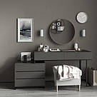 Стіл офісний стиль лофт однотумбовий з ДСП на металевих ніжках Письмові столи з висувними ящиками, фото 5