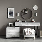 Стіл офісний стиль лофт однотумбовий з ДСП на металевих ніжках Письмові столи з висувними ящиками, фото 2