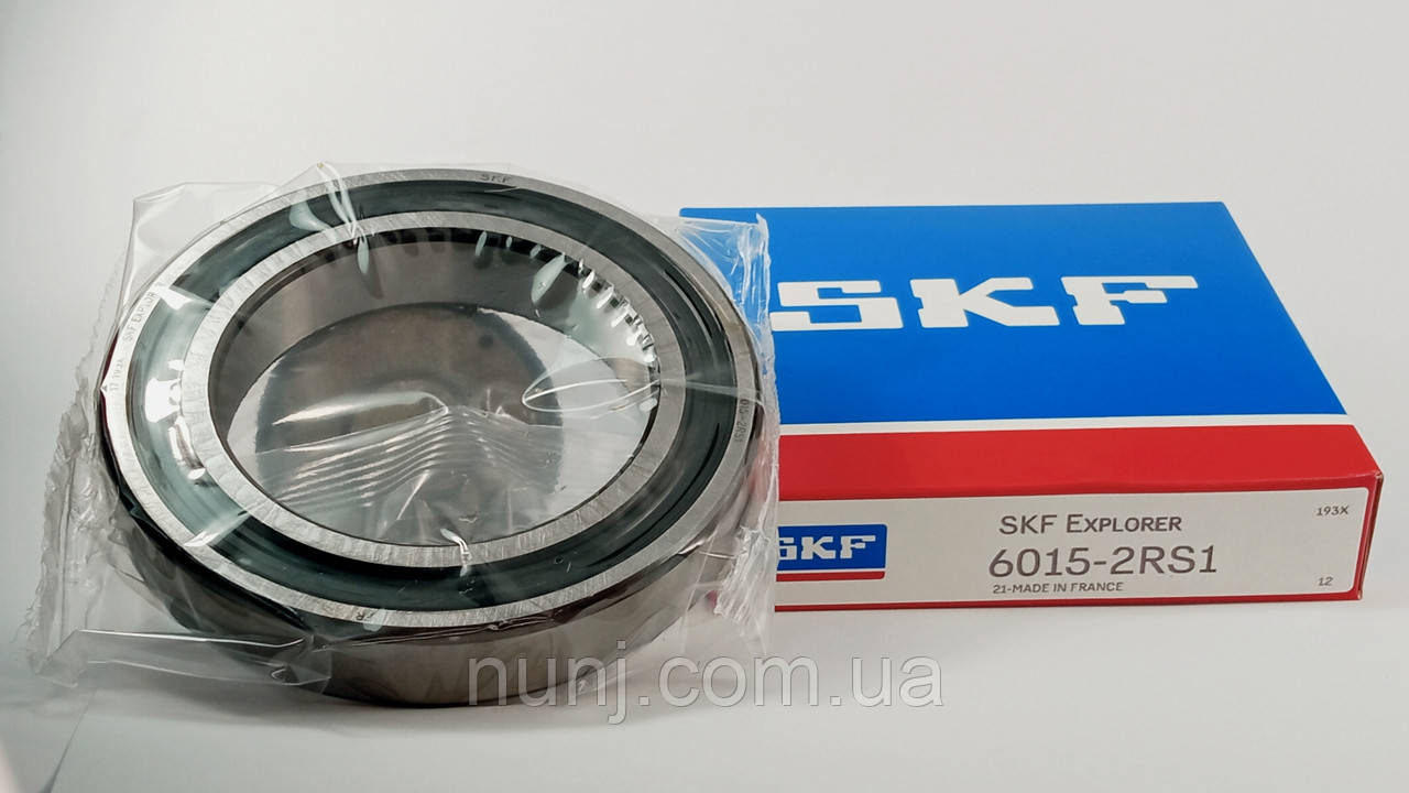 Підшипник 6015-2RS SKF (180115) розміри: 75*115*20 кульковий радіальний закритий, фото 1