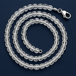 Гірський кришталь намисто 4*4 мм, 0505ОГ