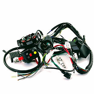 Електропроводка в зборі для квадроцикла ATV 110–125 см³ (генератор, реле, блок керування, замок запалювання)