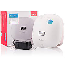 УФ лампа UV+LED SUNUV SUN 4S для сушіння гелю і гель лаку зі з'ємним дном (pink), фото 5
