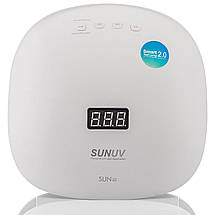 УФ лампа UV+LED SUNUV SUN 4S для сушіння гелю і гель лаку зі з'ємним дном (pink), фото 3