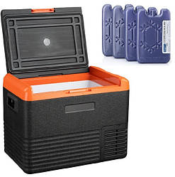 Компресорний автохолодильник Alpicool CL40 (40 літрів). Охолодження до -20℃. Живлення 12, 24, 220 вольт,