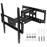 Крепление для телевизора 26"-55" до 50 кг PT002 / Наклонно-поворотный кронштейн для ТВ