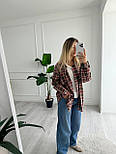 Жіноча картата сорочка на ґудзиках вільного фасону (р. 42-46) 14131098, фото 2