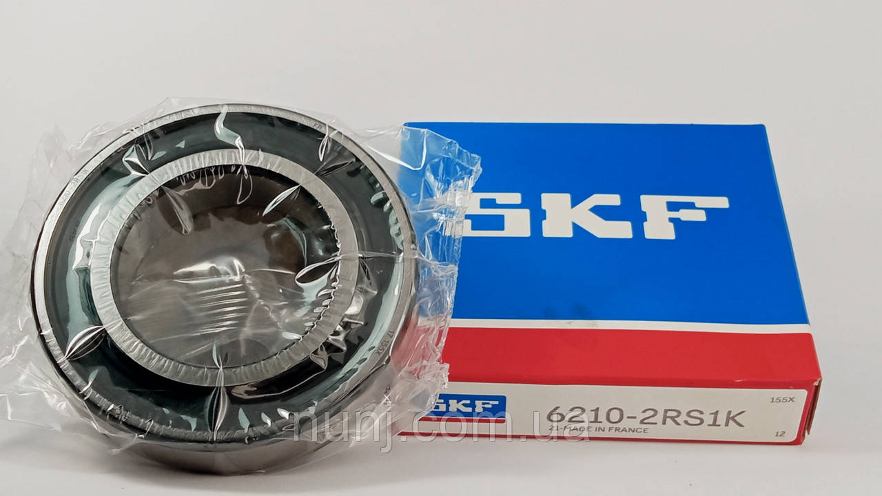 Підшипник 6210К-2RS SKF (180210-К) розміри: 50*90*20 кульковий радіальний закритий, фото 1