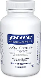 CoQ10 l-Carnitine fumarate Коензим Кью10 з фумаратом L-карнітину, 120 капсул, строк до 10/2026