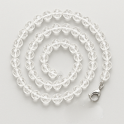 Гірський кришталь намисто Ø8 мм, 0506ОГ