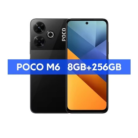 Xiaomi Poco M6 cмартфон 8/256, Black, фото 1