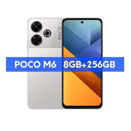 Xiaomi Poco M6 cмартфон 8/256, Silver, фото 1