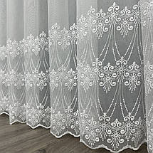 Бамбукова тюль №11093 у вітальню, спальню на відріз, фото 3