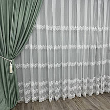 Бамбукова тюль №11093 у вітальню, спальню на відріз, фото 4