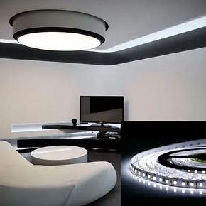 Світлодіодна стрічка OEM ST-12-2835-120-CW-20-V3 1500Lm/m біла, негерметична, 1м, фото 2