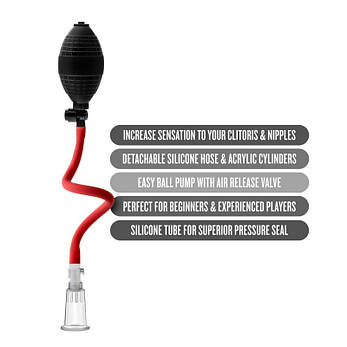Вакуумна помпа для клітора Temptasia Beginners Clitoral Pumping System, фото 3