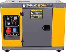 Електрогенератор дизельний промисловий 400В-8,5кВт/230В-2,7кВт Powermat PM1225 дизельний генератор riven