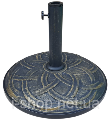 Підставка для парасолі Time Eco TE-BR-25 бетонна, бронзова, 25 кг, фото 1
