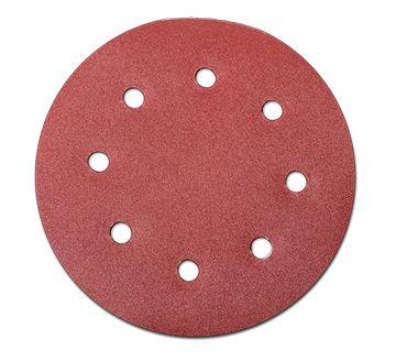 Диск P240 190 мм 8 отворів на липучці для шліфмашини riven, фото 1
