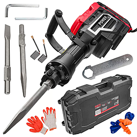 Великий відбійний молоток 3300 Вт, 70 Дж Red Technic RTMWB0052 електричний відбійний молотки riven